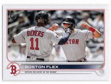 Boston Flex / Devers / Hernandez 2022 Topps Update Series Vintage Stock /99