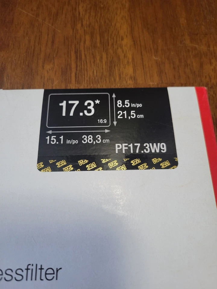 3M PF17.3W Widescreen Privacy Computer Filter - Black - Image 3 of 3