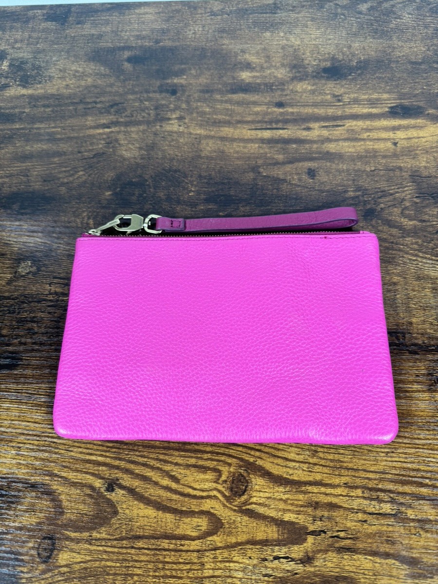 Fossil Hot Pink Wristlet Purse New With Tags Magenta