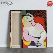 PICASSO PABLO A DREAM SOGNO Stampa su Tela ALTA'QUALITA' QUADRO FALSI D'AUTORE 