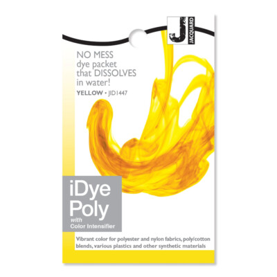 Gelbe Jacquard iDye Synthetik Stofffarbe - Polyester, Nylon und Poly Baumwolle