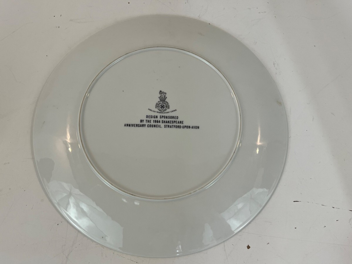 シェイクスピア　記念プレート Vtg Royal Doulton Porcelain 400th Anniversary of Shakespeare