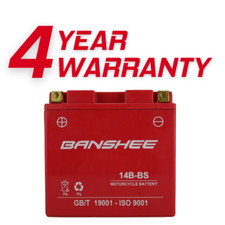 YT14B-BS Motorcycle Battery Compatible with Y...