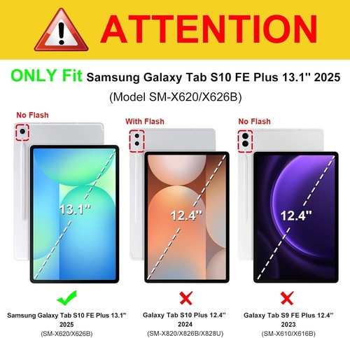 Schutzhülle + 9H Panzerfolie Glas für Samsung Galaxy Tab S10 FE Plus 13.1 Case-4 - Bild 2 von 12