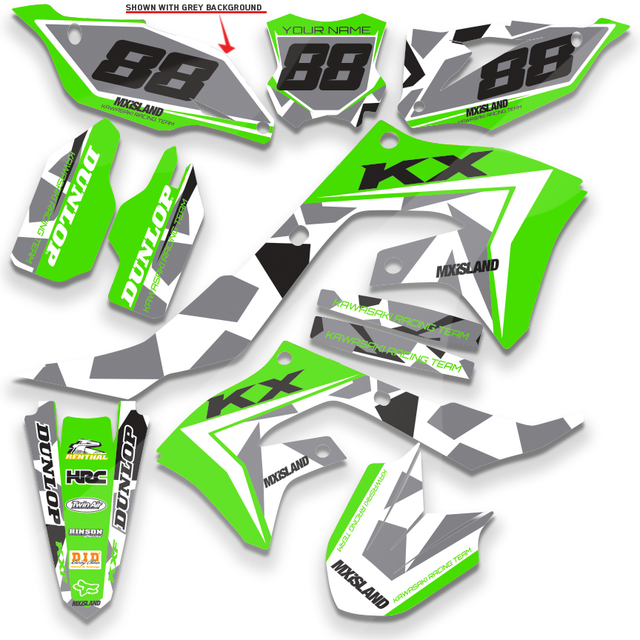 19992002 KAWASAKI KX 125 250 KX125 KX250 GRAPHICS KIT DECALS DECO MX