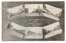Greetings from Spring Valley, Minnesota; photo postcard RPPC