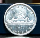 Canada: 1965 One Silver Dollar - Choice Unc
