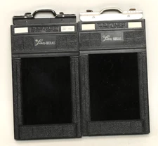 2 - Lisco Regal  2 1/4 X 3 1/4 Cut Sheet Film Holders Near Mint (1)