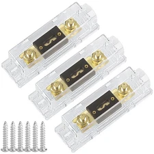 Hamolar 3 Pack 300 AMP ANL Fuse Holder Block 0/2/4/8 Gauge AWG Car Audio 300A...