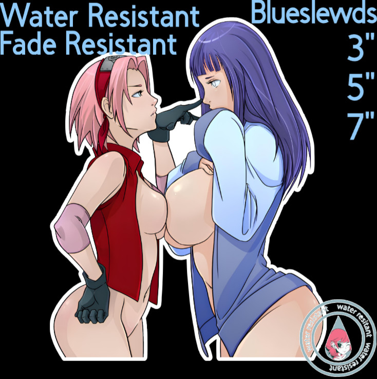 Naruto Sakura Haruno Hinata Hyūga 3" / 5" / 7" Waifu Lewd A