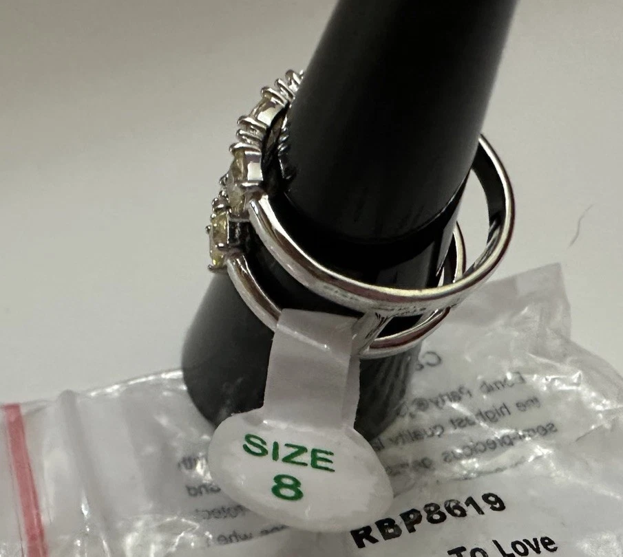 Bomb Party Lemon CZ родий размер 8 Here's To Love RBP8619 - Изображение 4 из 4