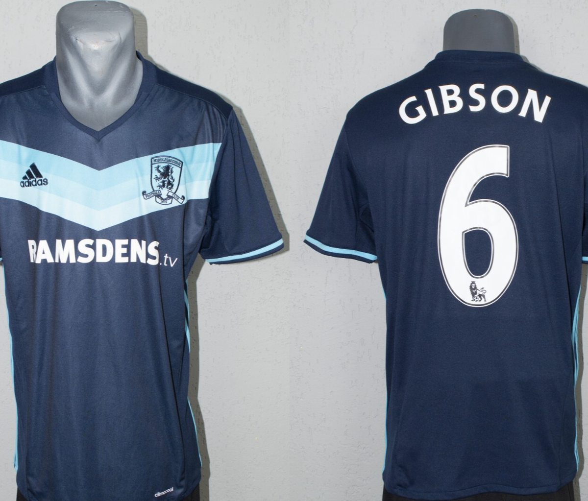 Middlesbrough Gibson Jersey 2016/2017 Away Football Soccer Mens