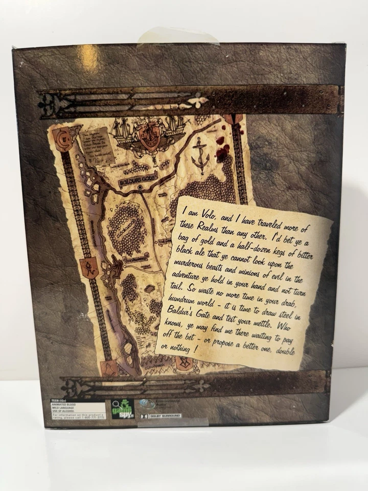 Vintage Baldur's Gate: Forgotten Realms PC Dungeons & Dragons  New - Image 2 of 4