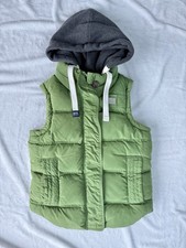 Superdry Academy Padded Gilet / Vest - Green & Charcoal - Size Small