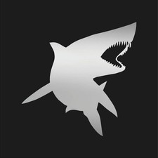 Shark Outline Vinyl Decal Waterproof Boat car Sticker
