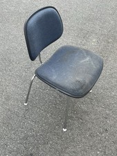 Herman Miller Upholstered Chair by Eames Slate Blue original fabric Need TLC