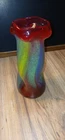 DINO MARTENS Murano Cinched Art Glass Vase 10" Italy