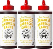 Bachan's Japanese Barbecue Sauce Sweet Pineapple 3 Pack