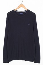 GANT Crew Neck Blue Cotton Jumper Sweater Men Size XL VR3200