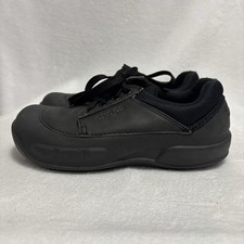 Crocs Velocity Lace Up Work Shoes Black Slip Resistant M7 W9