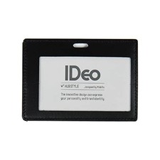 KOKUYO IDeo Name Card Case Leather Horizontal Black NM-CK195D