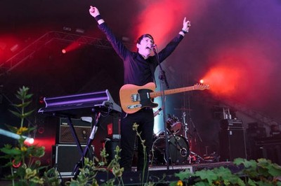 Bruce Carter of The Whip performs during Beat Herder Festival at R- Old Photo 1