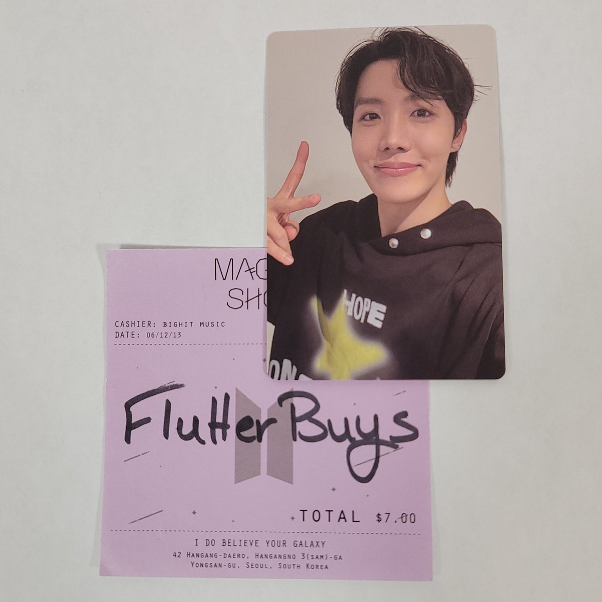 Official BTS J-HOPE Hope on the Stage HOTS The Original Photocard