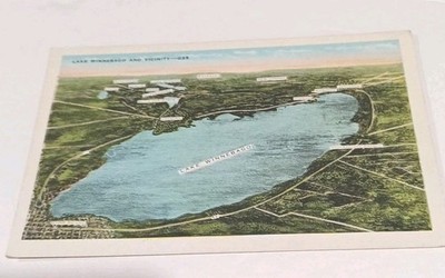 Vintage Postcard Of Lake Winnebago Wisconsin And Vicinity
