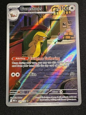 Gumshoos 153/132 MEG Mega Evolution Illustration Rare Pokemon TCG NM