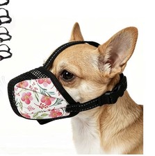 Medium Dog Muzzle Soft Muzzle Adjustable Straps allows Panting Drinking
