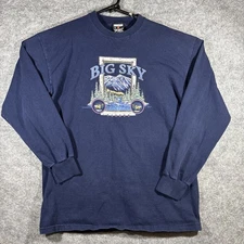 Vintage Signal Sports Montana Big Sky Country Graphic Crewneck Sweatshirt XL 199