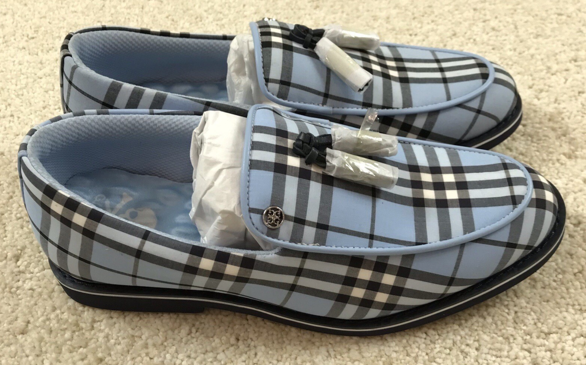 Womens G/FORE Tassel Cruiser Gallivanter Light Blue Navy Stripe