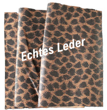 Echtes Leder, Lammleder 22 cm x 14 cm mit Lederstärke 0,5 mm Jaguar Optik