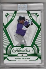 2024 flawless baseball Adael Amador #11 Emerald Green #/5 Rockies