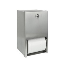 2 Roll Stainless Steel Commercial Toilet Paper Dispenser, Heavy Duty Wall Mou...
