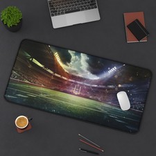 Football-Themed Desk Mat Sports Lovers, Collectors Mat, Sports Card Break Mat