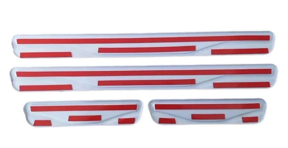 Para Opel / Combo Cromo/Carbono Puerta Umbral Rasguño Protector S. Acero 4 - Imagen 3 de 4