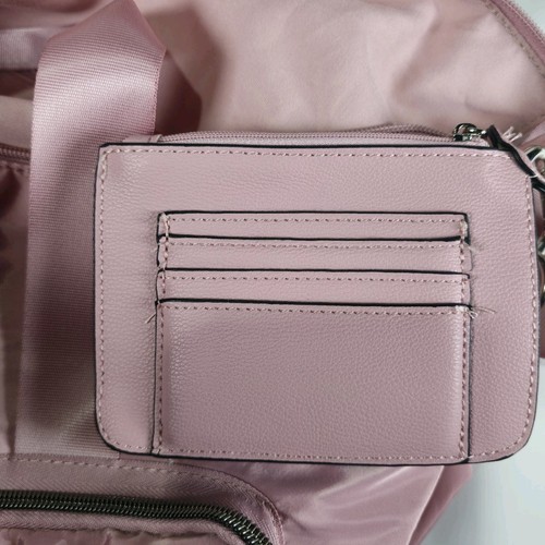 Pink Madden Girl Womens Weekender Duffel Bag Dome Wallet Set Detachable Strap - Picture 15 of 18