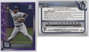 2022 Bowman Chrome Purple Refractor /250 Wander Franco #10 Rookie RC