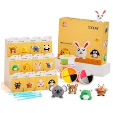 Air Dry Clay Kit -12 Animals Modeling Clay for Kids Arts und Crafts Ultra