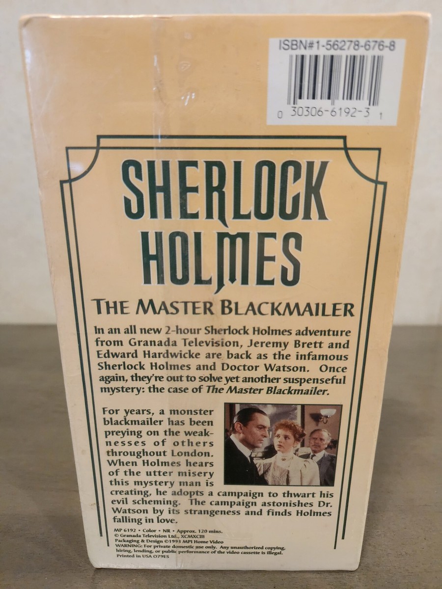 その他 Sherlock Holmes: Master Blackmailer [VHS] New Sealed Sherlock Holmes The Master Blackmailer VHS 1993