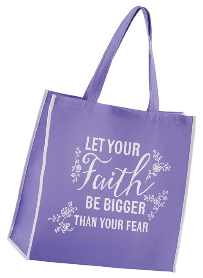 Inspirational Faith Christian Bible Verse Scripture Spiritual Shopping Tote Bag - Image 3 of 4