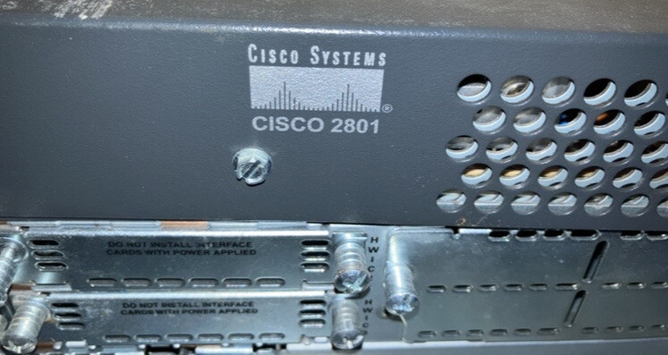 CISCO Systems 2801 Router CISCO2801 with 2 T1 DSU/CSU WIC CISCO Systems 2801 Router CISCO2801 with 2 T1 DSU/CSU WIC