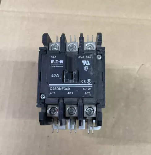 C25DNF340 Eaton / Cutler Hammer  - 40 Amp  3 Pole  110/120V Coil SEE PICS