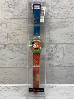 Vintage Disney Store Mickey  Mouse Watch NDS W/Tags & Screen & Back protection