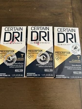 Certain Dri Roll-On Antiperspirant Prescription Strength  3 Pack