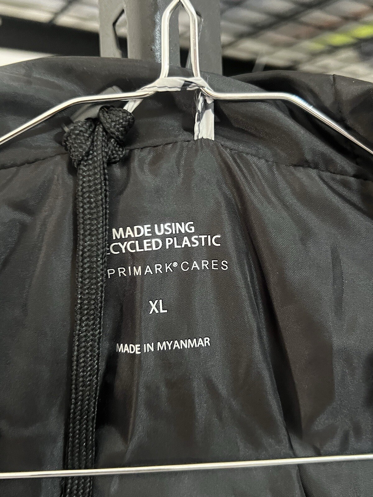 Primark Men's Black Grey Insulated Puffer Jacket XL for Outdoors image 2
