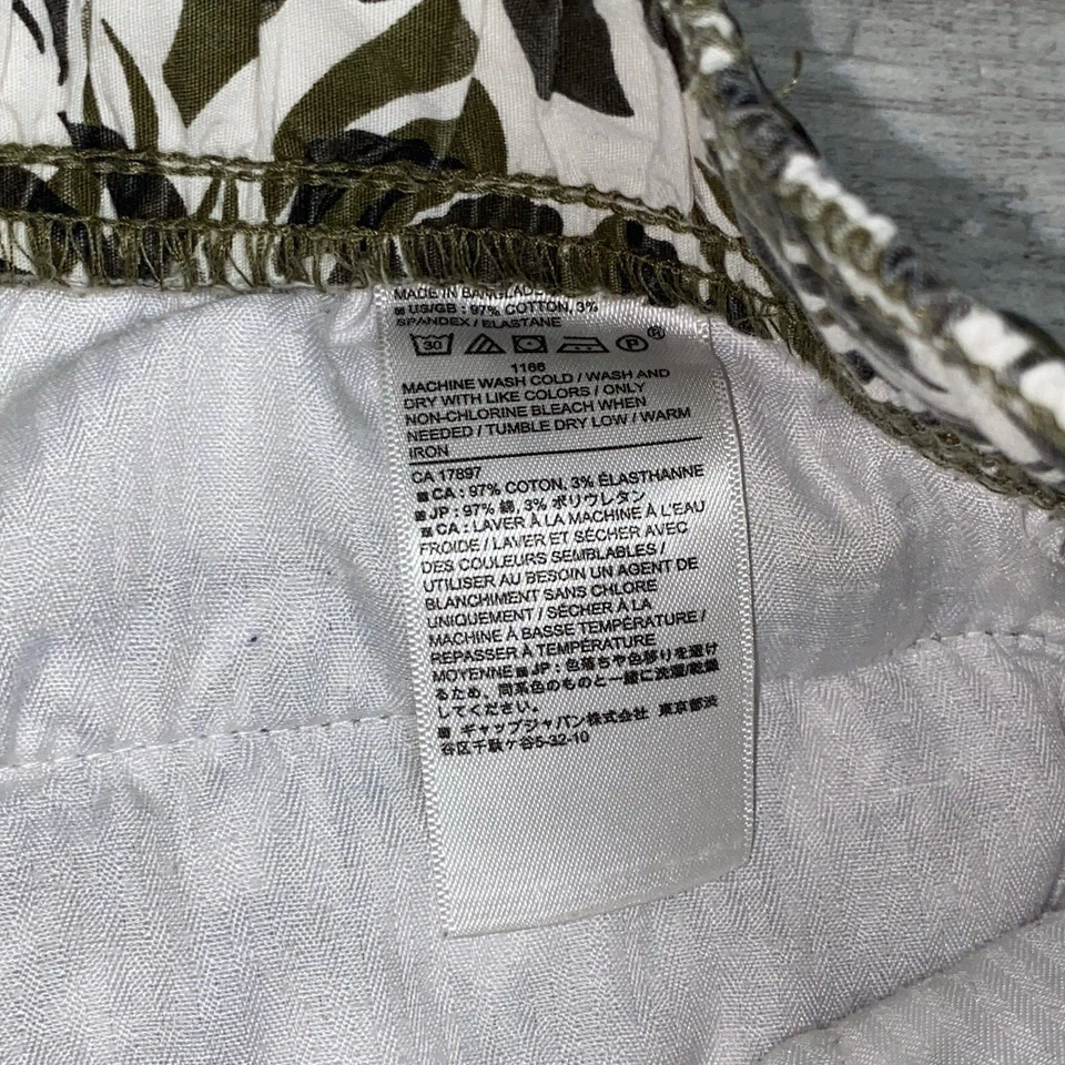 Pantalones Cortos Híbridos Banana Republic Pequeños Cordones Natación Boardshorts Hawaianos Florales Foto 3 de 4