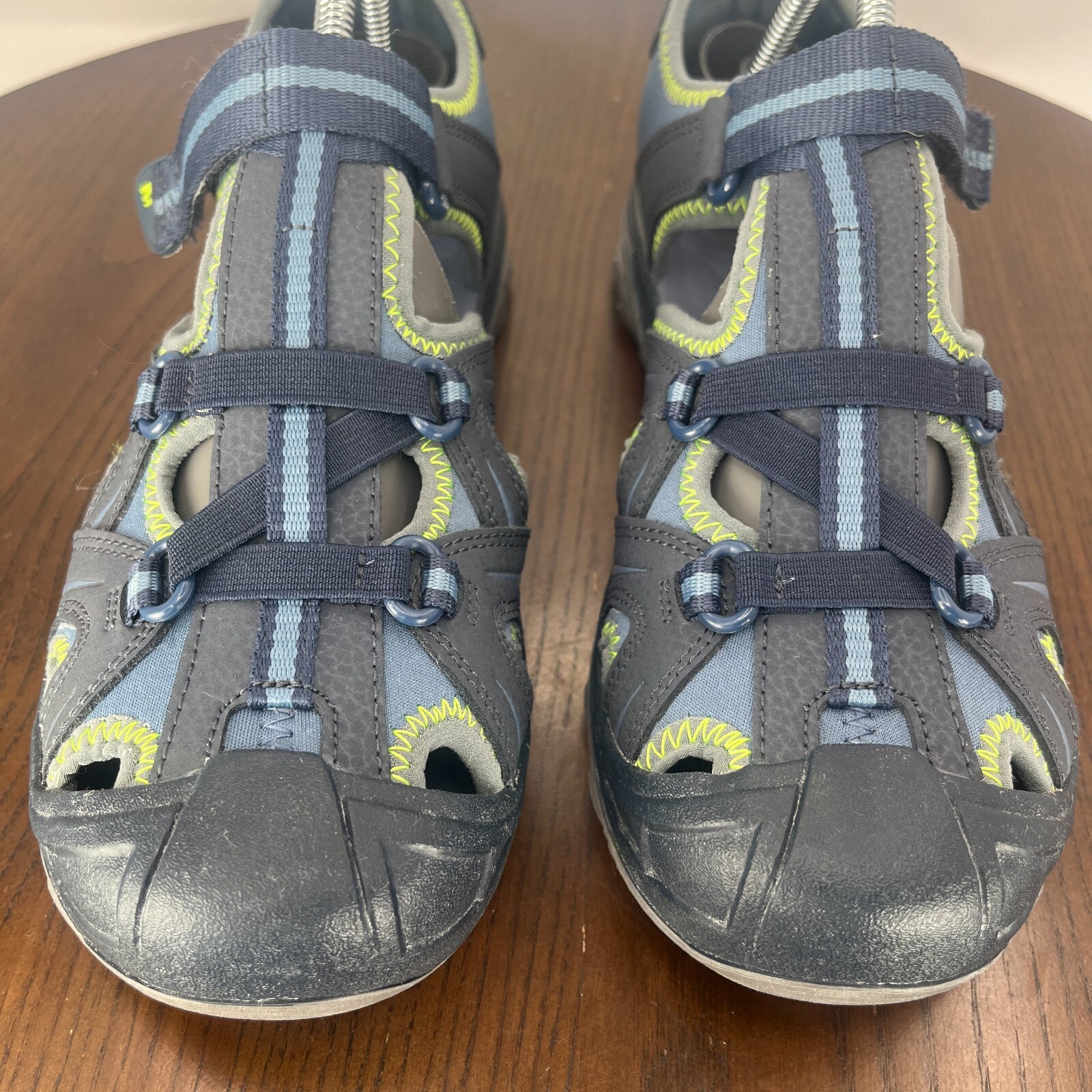 Merrell Hydro Sandalo Gioventù 6M Blu Pelle Cinturino Escursionismo Outdoor Scarpe MY53375