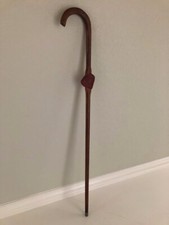 1936 Nile Temple SMILE WITH NILE Shriner Masonic Walking Stick Cane 34 3/4"